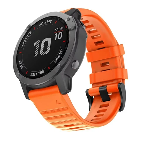 Силиконовый ремешок 20, 22, 26 мм для часов Garmin Fenix 6 Pro 6X 6X 7 7X 7S Pro Fenix 8 5X 5 5s Plus Epix Gen2 965 955 D2 3HR QuickFit