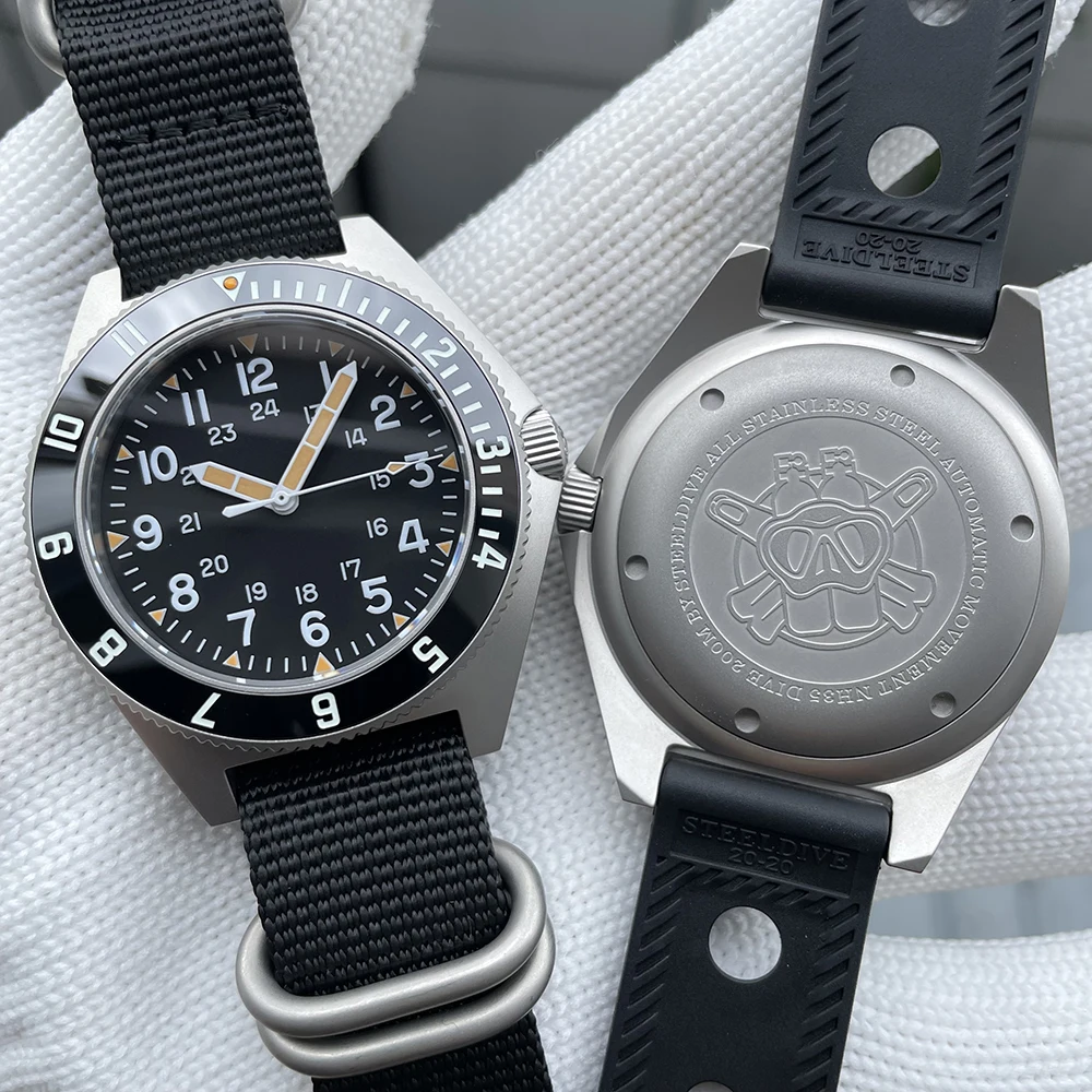 Часы STEELDIVE SD1944 мужские с керамическим ремешком 45 мм