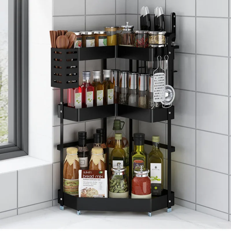 

Kitchen Spice Organizer Multifunctional Spice Rack Knife Shovel Spoon Chopsticks Condiment Storage Shelf Kitchen Supplies