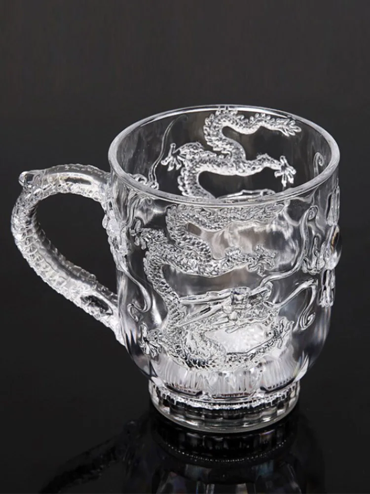 LED Flash Magic Color Changing Dragon Cup Water Activated Light-Up Beer Coffee