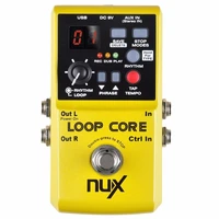 nux loop core guitar effect pedal guitar looper pedal 6 hours recording time 99 user memories built in drum patterns