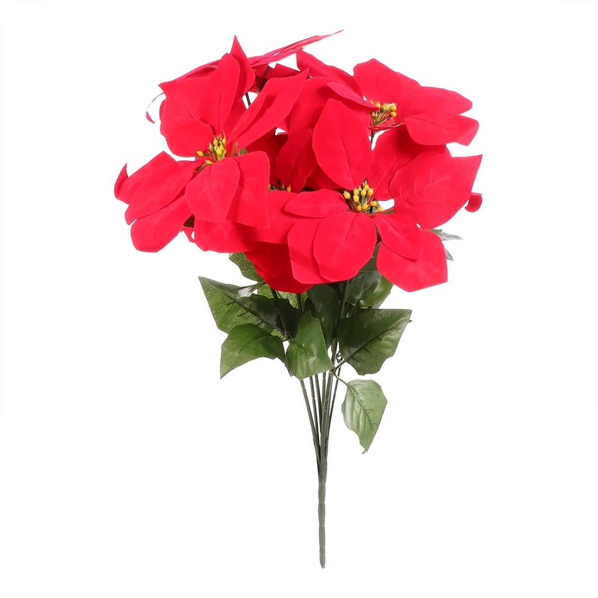 

Poinsettia Christmas Red Bouquet Flower Flowers Artificial Tree Xmas Decorations Picks Bushes Simulation Poinsettias Ornaments