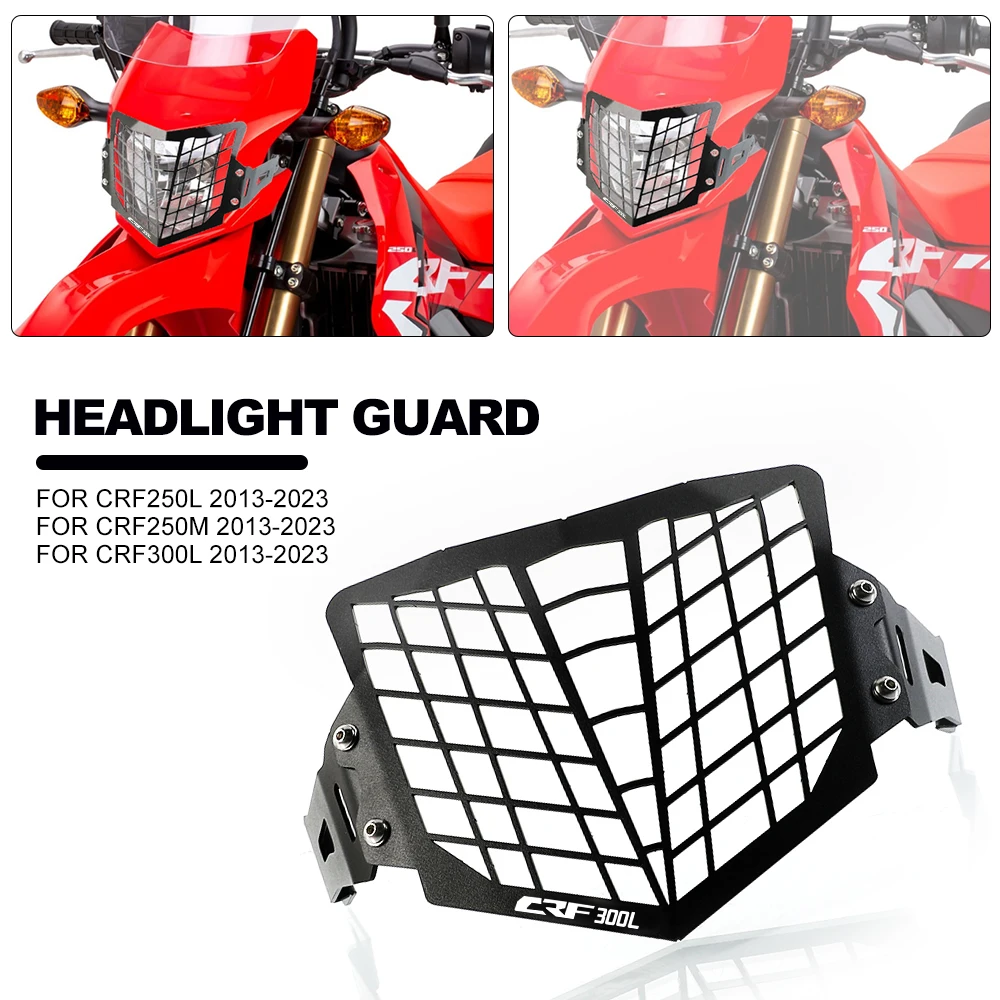

2023 CRF300L защита фары мотоцикла, Защитная крышка для Honda CRF 300 L 2013-2023 CRF300 300L 2022 2021 2020 2019