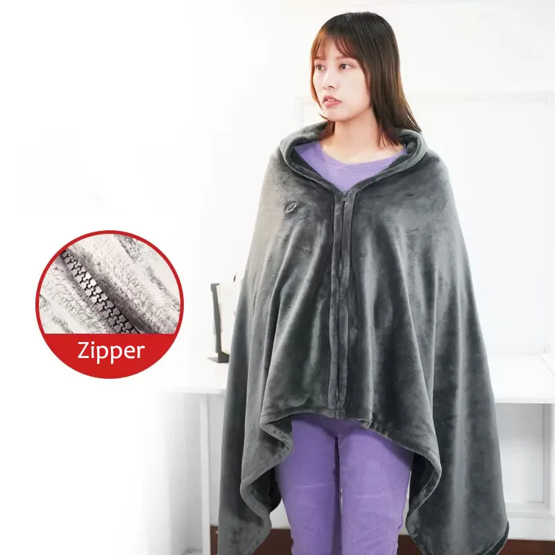 

Coral Flannel Electric Blanket Mat Heating Carpet 3 Gears Timing Usb Heated Warm Shawl Home Large Throw Blankets Thermal Blanket