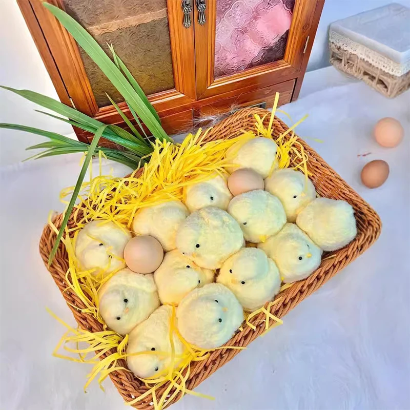 Мягкая курица хомяк милые цыплята-паба сжимаемые мягкие цыплята