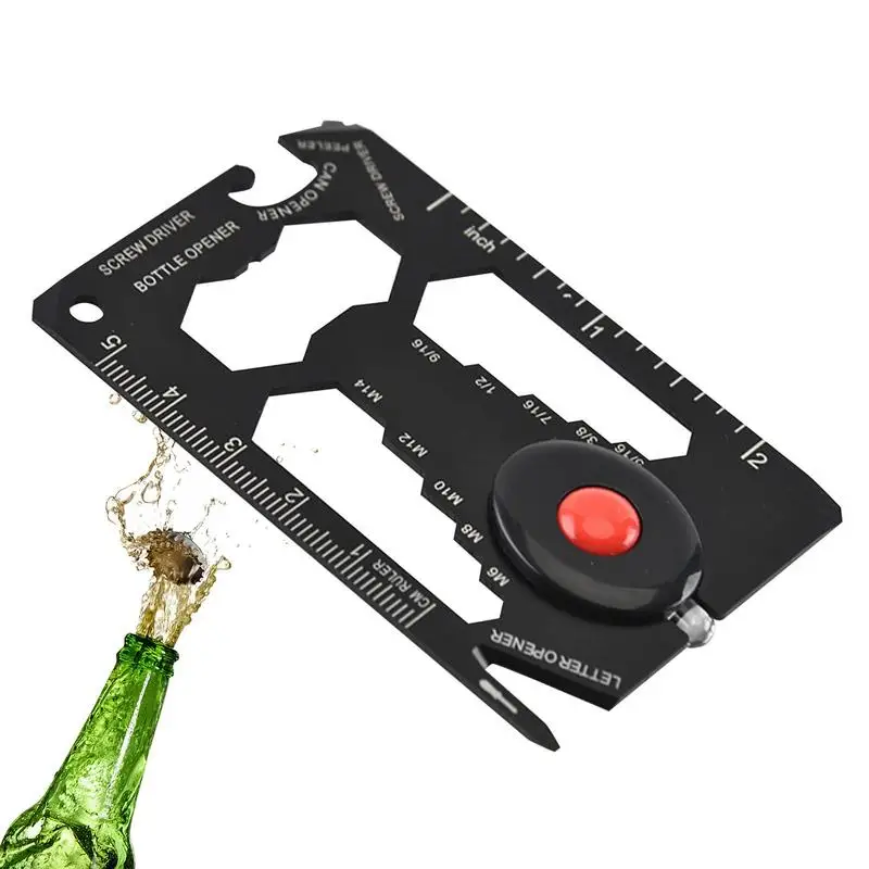 

Credit Card Multitool Wallets Tool Card Stocking Stuffers 14 In 1 Tool With Keyhole Design For Outdoor Travel Camping