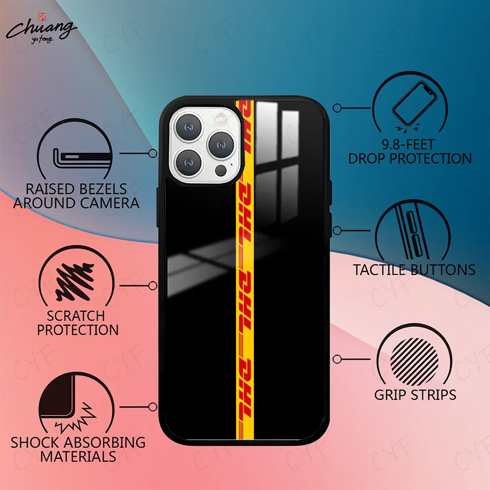 Чехол для телефона DHL Global Logistics 11 12 13 14 15 16 Pro Max mini Plus с сильным магнитным