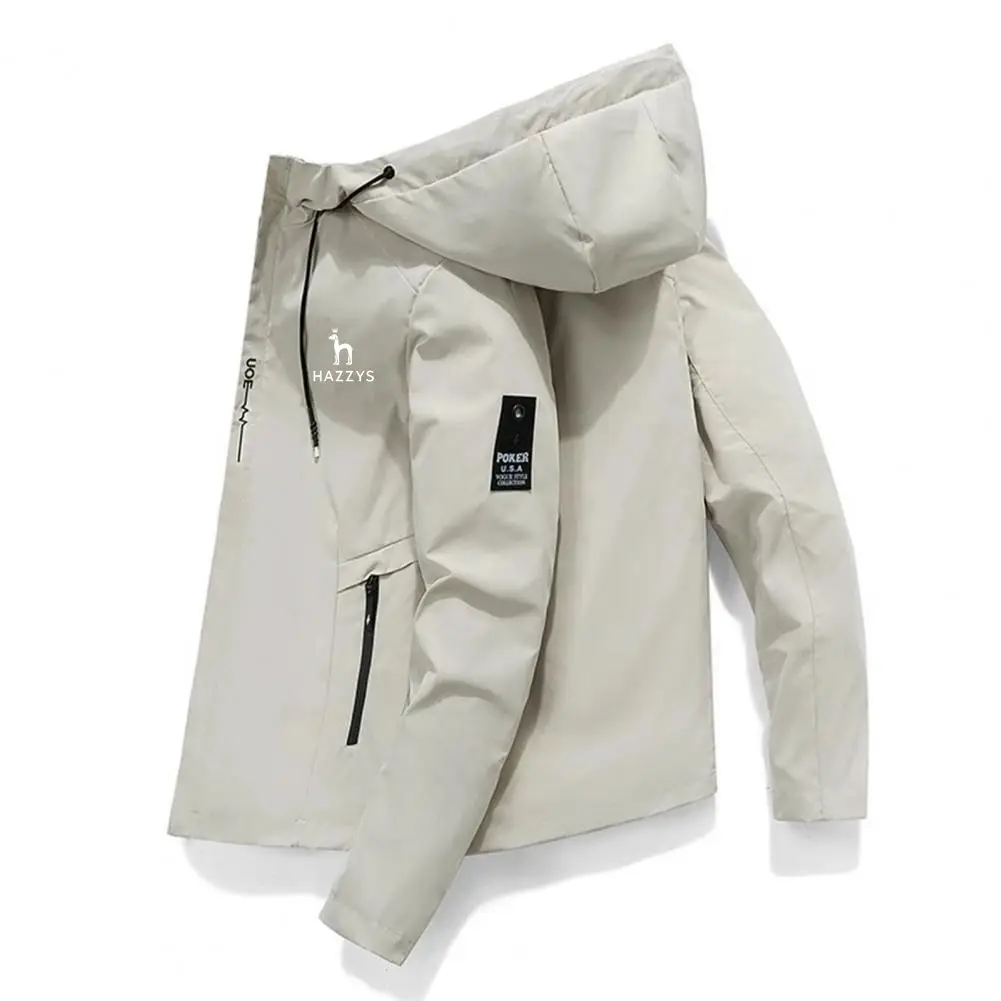 

HAZZYS 2022 Bomber Jacket Men's Windbreaker Zipper Jacket Spring Autumn Casual Work Jacket Fashion Outdoor Adventure Jacket