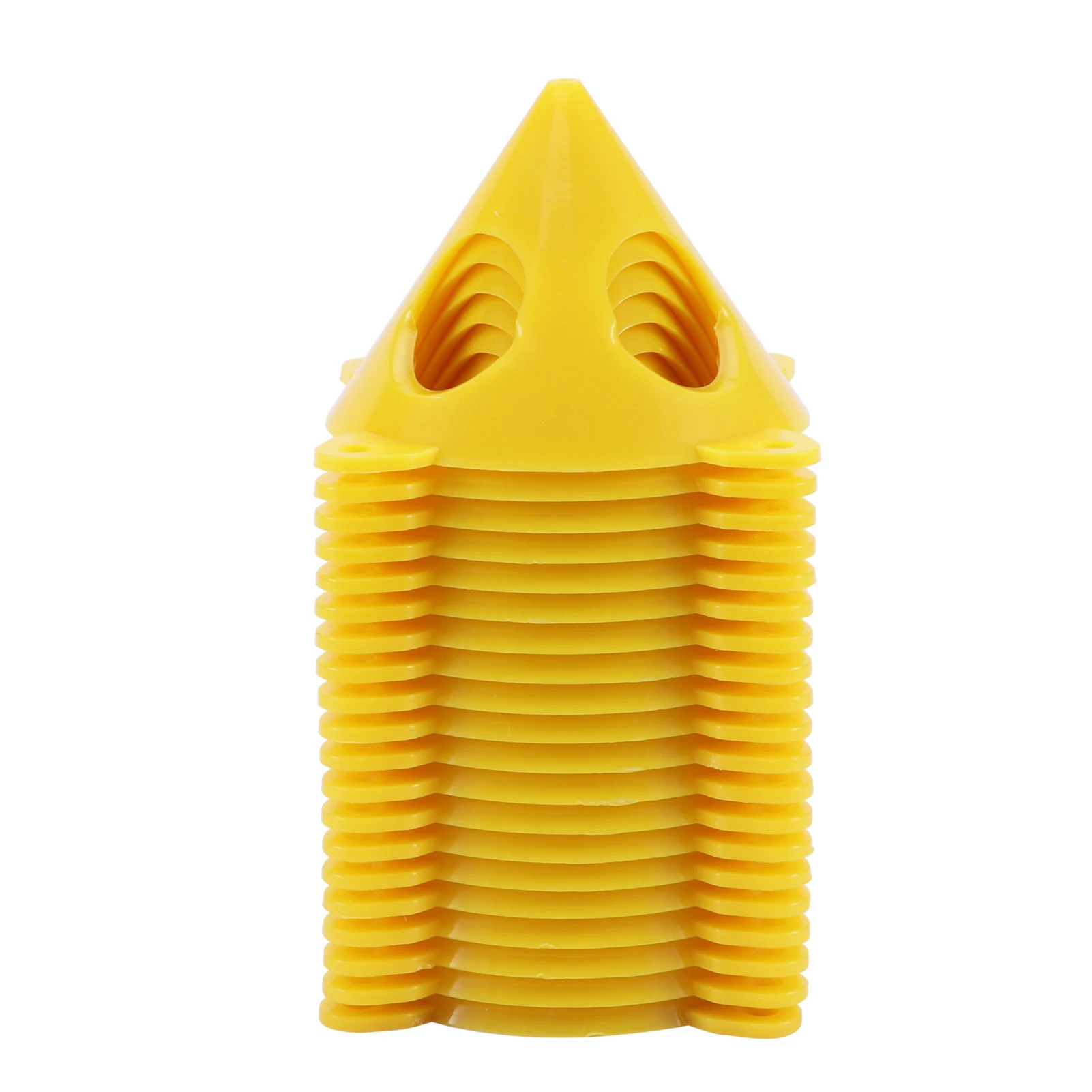 

20pcs Support Stands Furniture Crafts Pouring Plastic Non-stick Door Risers Mini Paint Canvas Yellow Cone Multipurpose Easy Grip