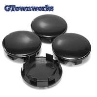 4pcs 52mm 51mm wheel center cover for rim hub caps whith solid black color sticker refits styling hubcap dust auto accessroies