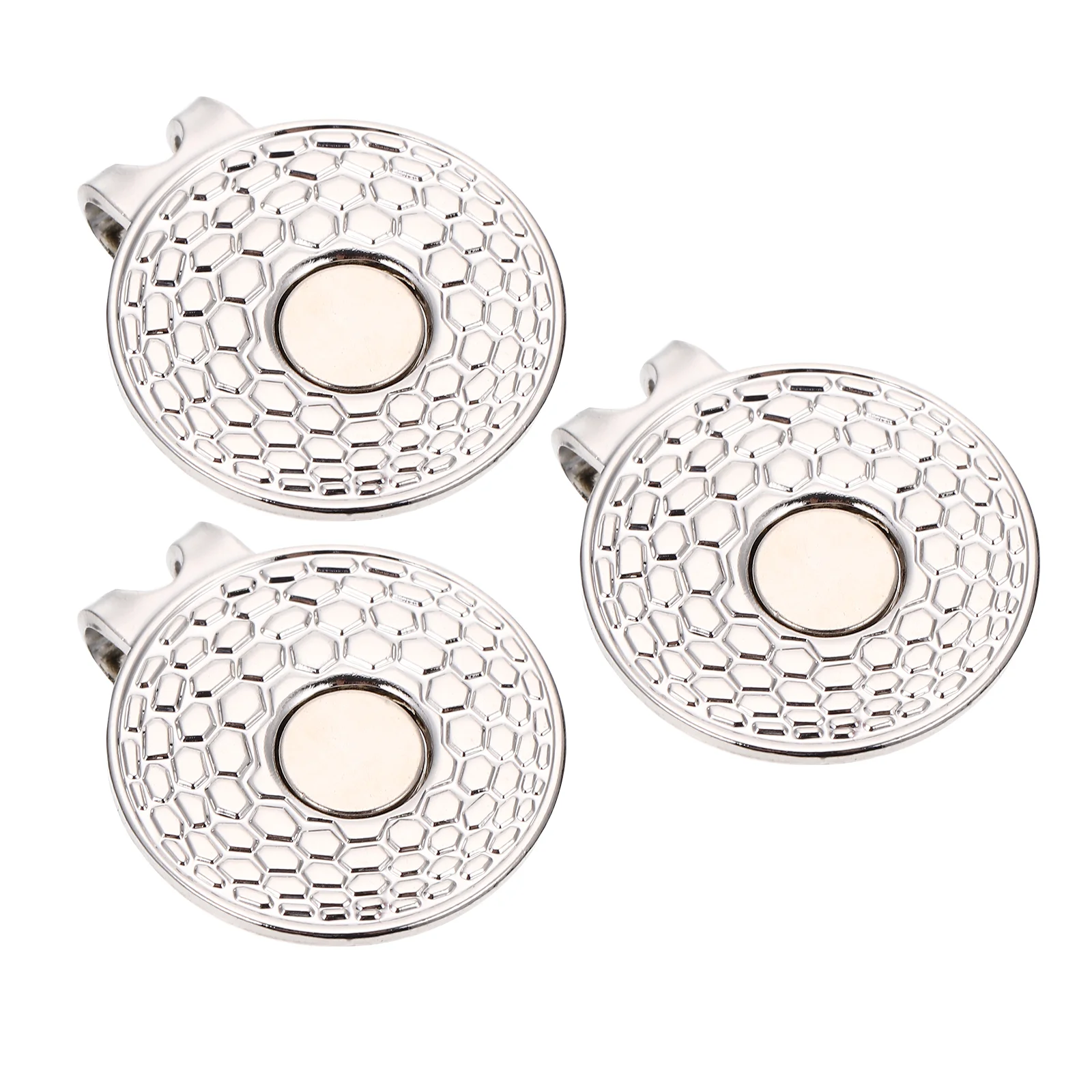 

3pcs Golfing Training Aids Golfs Hat Clips Golfs Ball Marker Clamps for Decor Outdoor Golfer Golfing Course