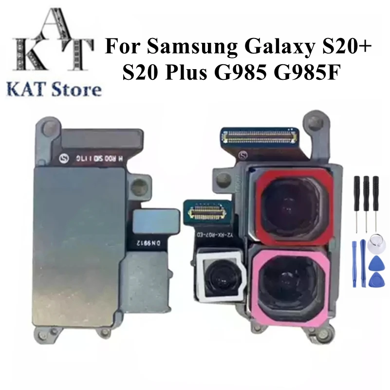 

Полный комплект для Samsung Galaxy S20 + Plus G985 G985F, модуль большой задней основной задней камеры, гибкий кабель, запасные части для смартфона