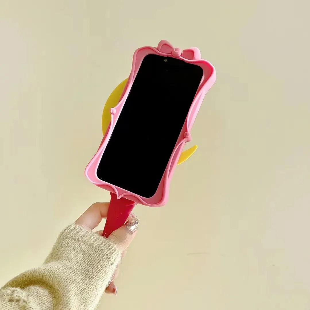 Фото 3D-чехол для телефона с мультяшной волшебной палочкой для iPhone 15 Pro Max, 15, 14, 13, 12, 11 – подарочная задняя крышка №4