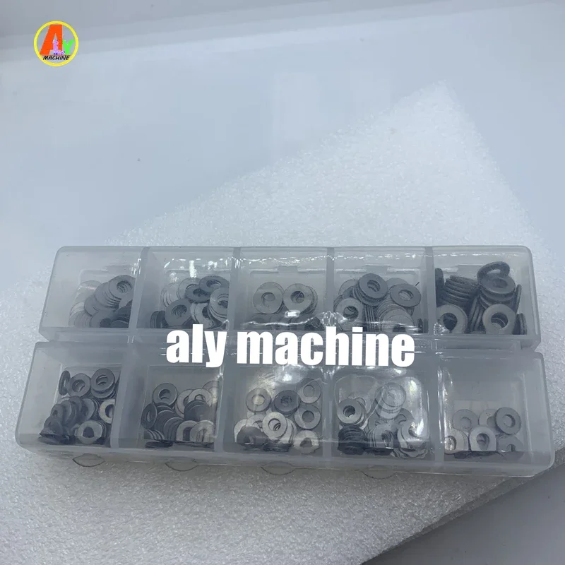 Фото ALYMACHINE 500 шт. 3X7,2/4X9 мм толщиной 0,1/0/2/0/3/0/5/1 мм дизельные форсунки, регулирующие давление шайбы, прокладки для Cummins STR AOWEI №4