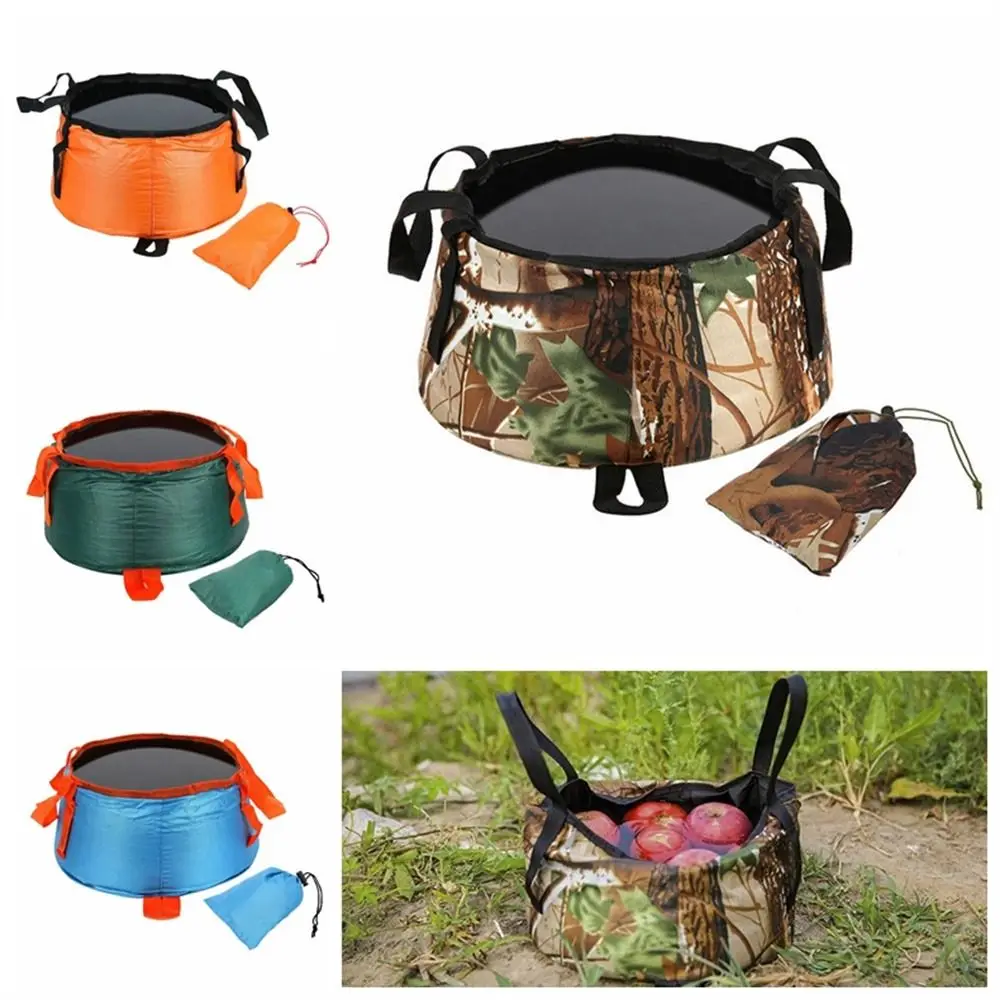 

1PCS Portable Bucket Waterproof Water Bags Fishing Folding Bucket Water Container Storage Carrier Bag Outdoor Wash Basin Camping