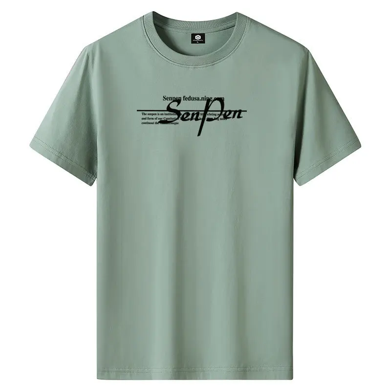 

Short Sleeve T-shirt Summer Men 2022 New Men Clothing Loose Half Sleeve T-shirt Harajukul Style Top Printed Round Collar T-shirt