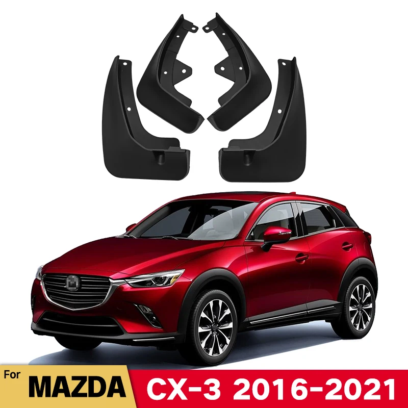 

Mud Flaps For Mazda CX3 CX 3 2016-2021 2017 2018 DK Splash Guards MudFlaps Front Rear Mudguards Fender Car Exterior Accessories