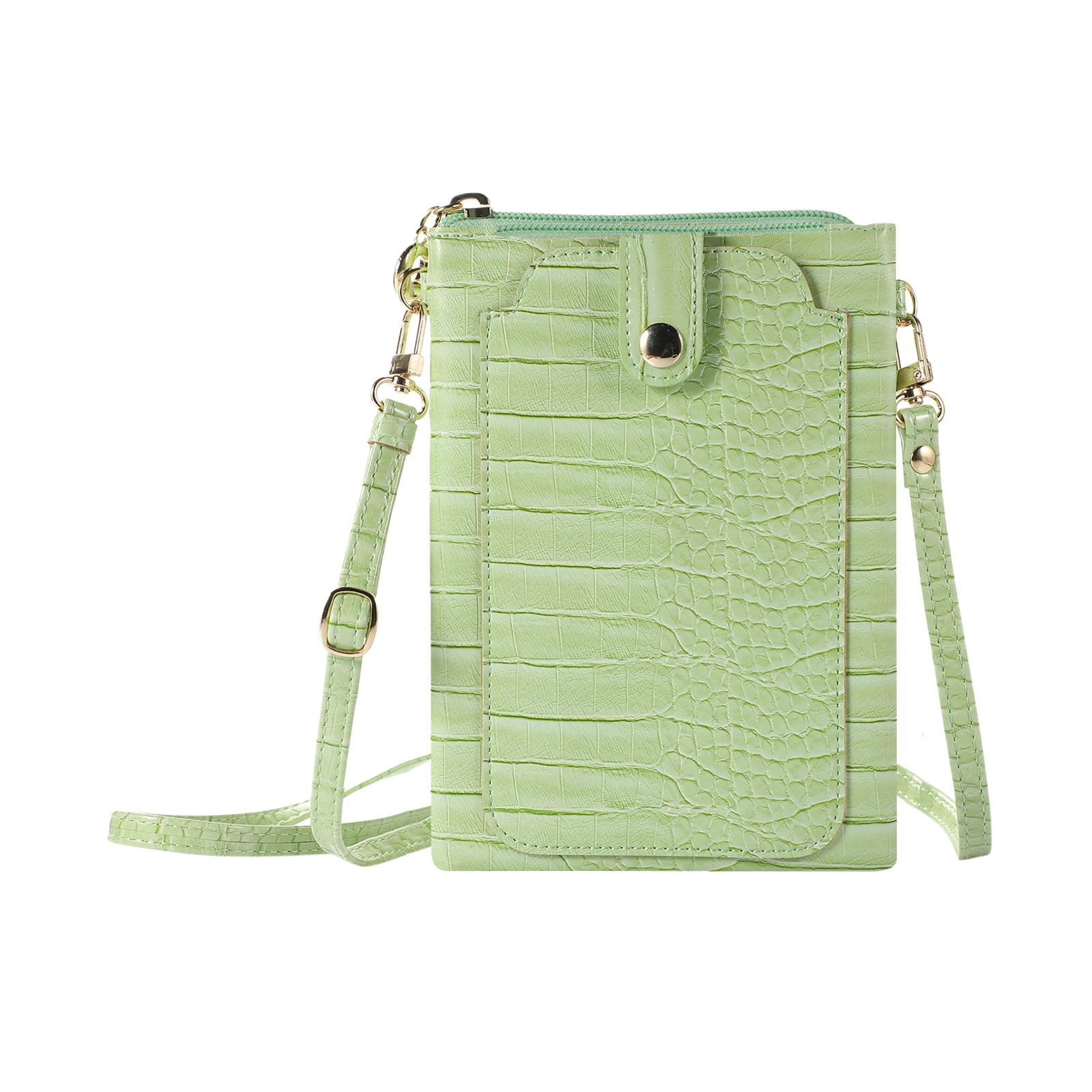 

Luxury PU Women's Handbag, Phone Shoulder Bag, 2022,Crocodile print mobile phone storage bag