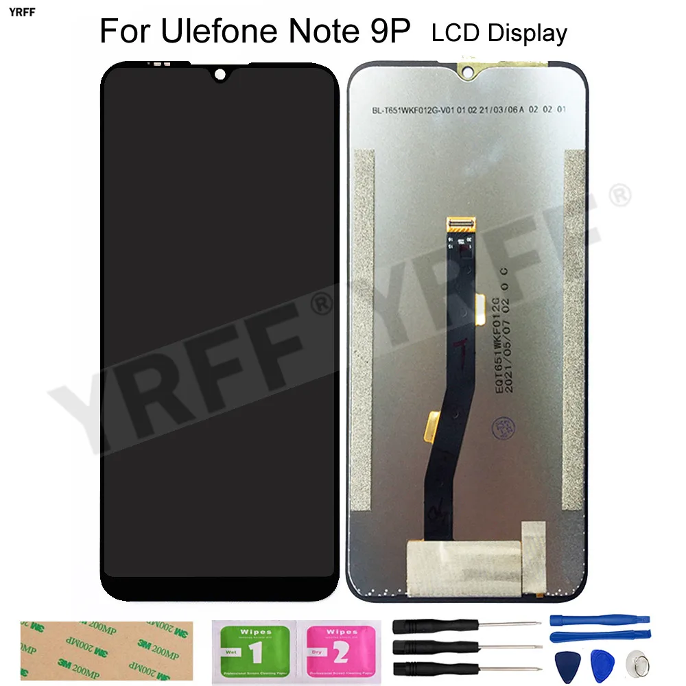 

For Ulefone Note 9P LCD Display Screens Touch Screen Digitizer Glass Panel Sensor Mobile Phone Repair Tools Free Shipping