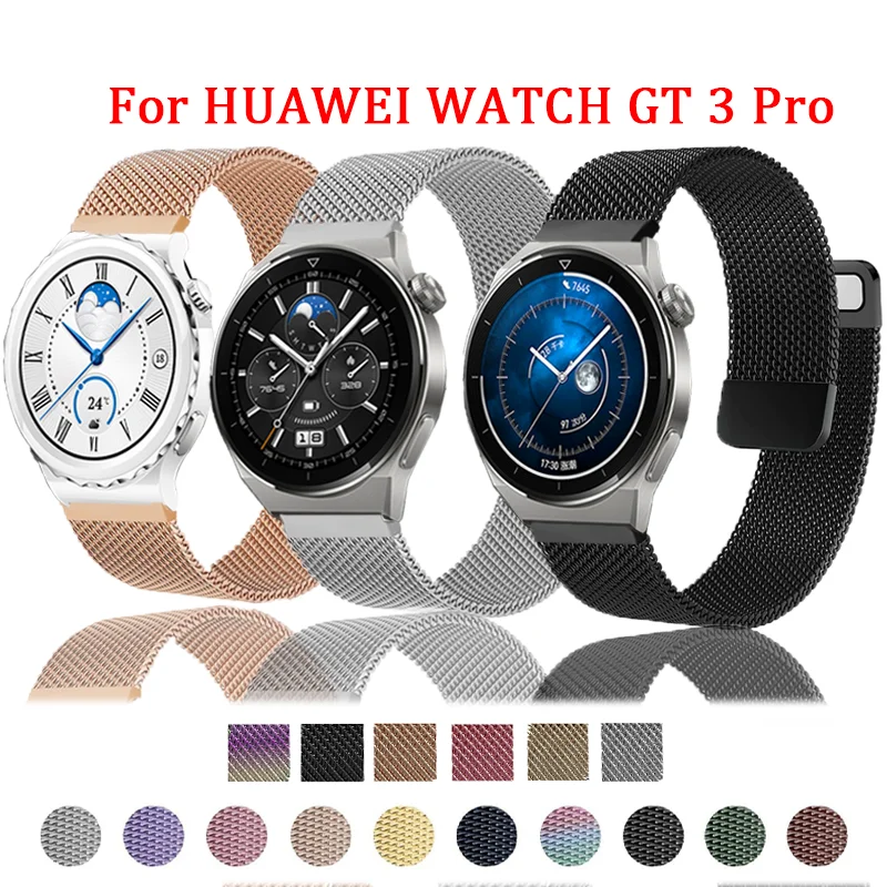 

Ремешок «Миланская петля» для HUAWEI WATCH GT 3 Pro, металлический магнитный браслет для Huawei Watch GT3 Pro, 43 мм 46 мм