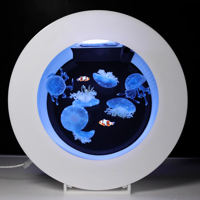 

Dedicated Jellyfish Tank Living Creature Clownfish Small Ornamental Fish Tank Desktop Sea Landscape Pet BabyA Atlantic