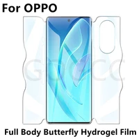 3510pcs full body 360 butterfly hydrogel film for oppo reno 3 4 5 6 7 find x2 x3 x5 pro plus 5g hd screen protectors not glass
