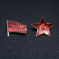 pure copper enamel paint soviet cccp soviet badge pentagram red star badge brooch f copy badge