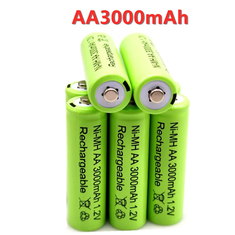 

AA 3000mAh NiMH 1,2 V Akkus Grün заряжаемая лампа на солнечной батарее, заряжаемая лампа