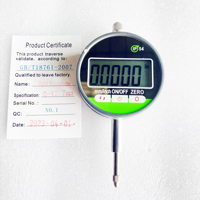 IP65 цифровой циферблатный индикатор 0-12 7 мм сенсорный дисплей водонепроницаемый