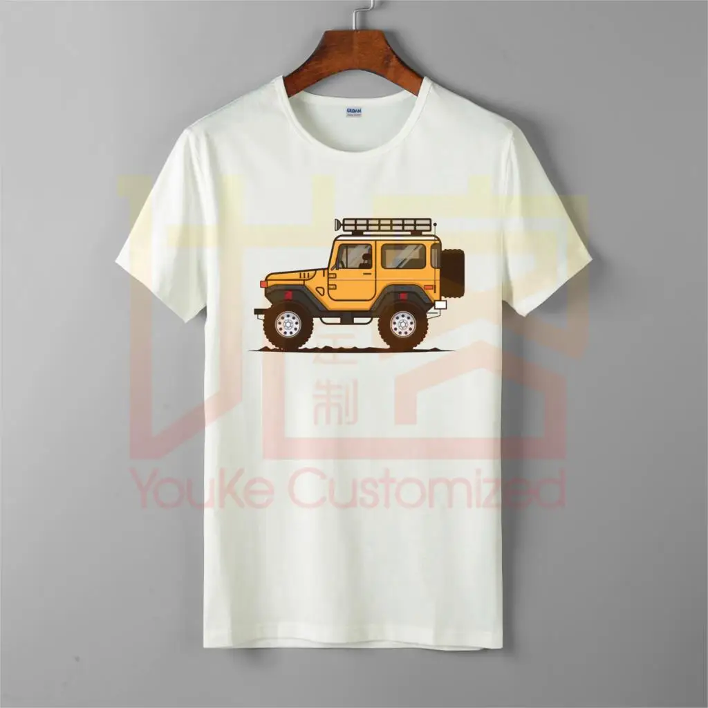 

fj 40 cruiser t shirt male s-5xl t-shirt car toyota land tees new arrival round neck tees casual t short-sleeved
