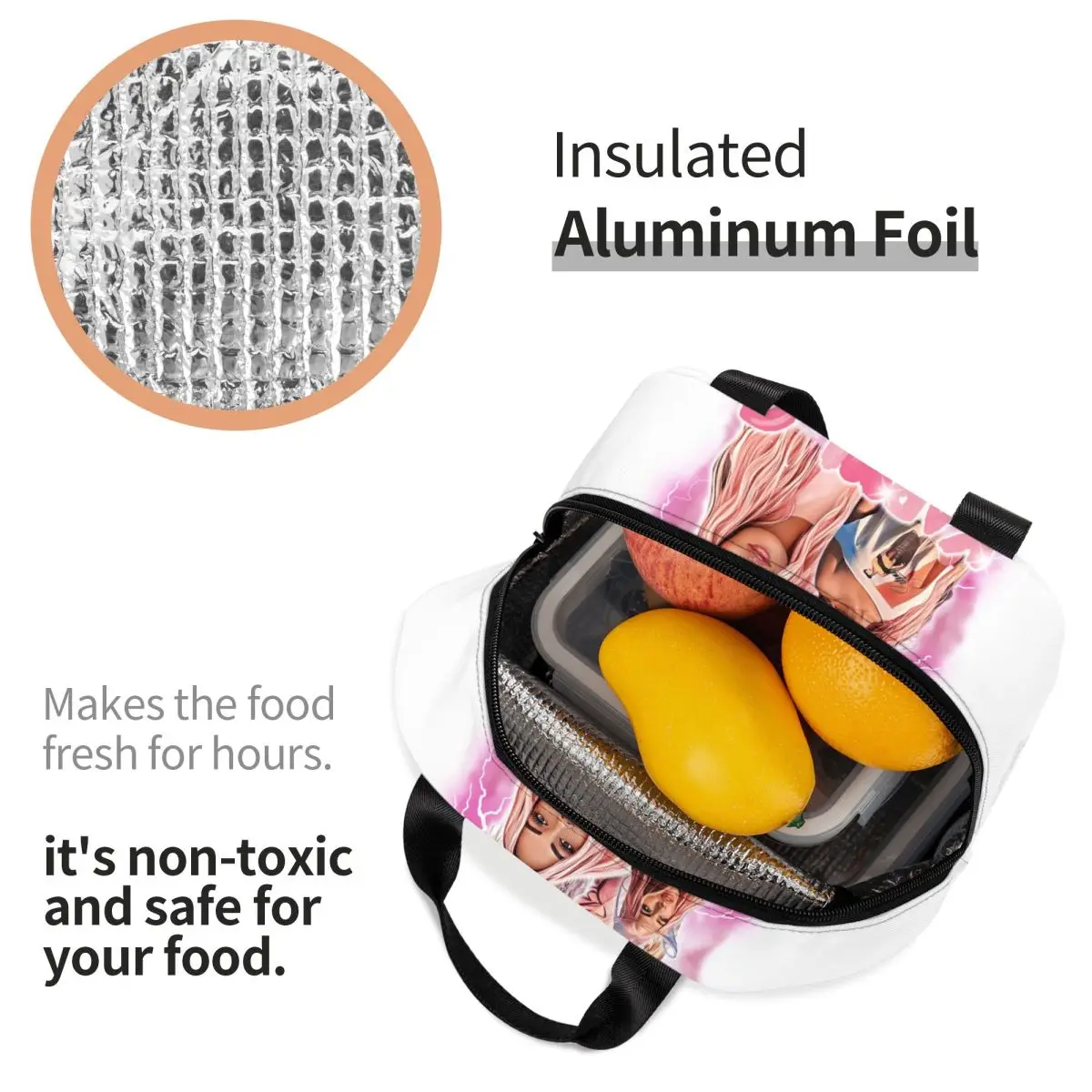 Изготовленная на заказ изолированная сумка для обеда в стиле регги Ainger Bichota Season