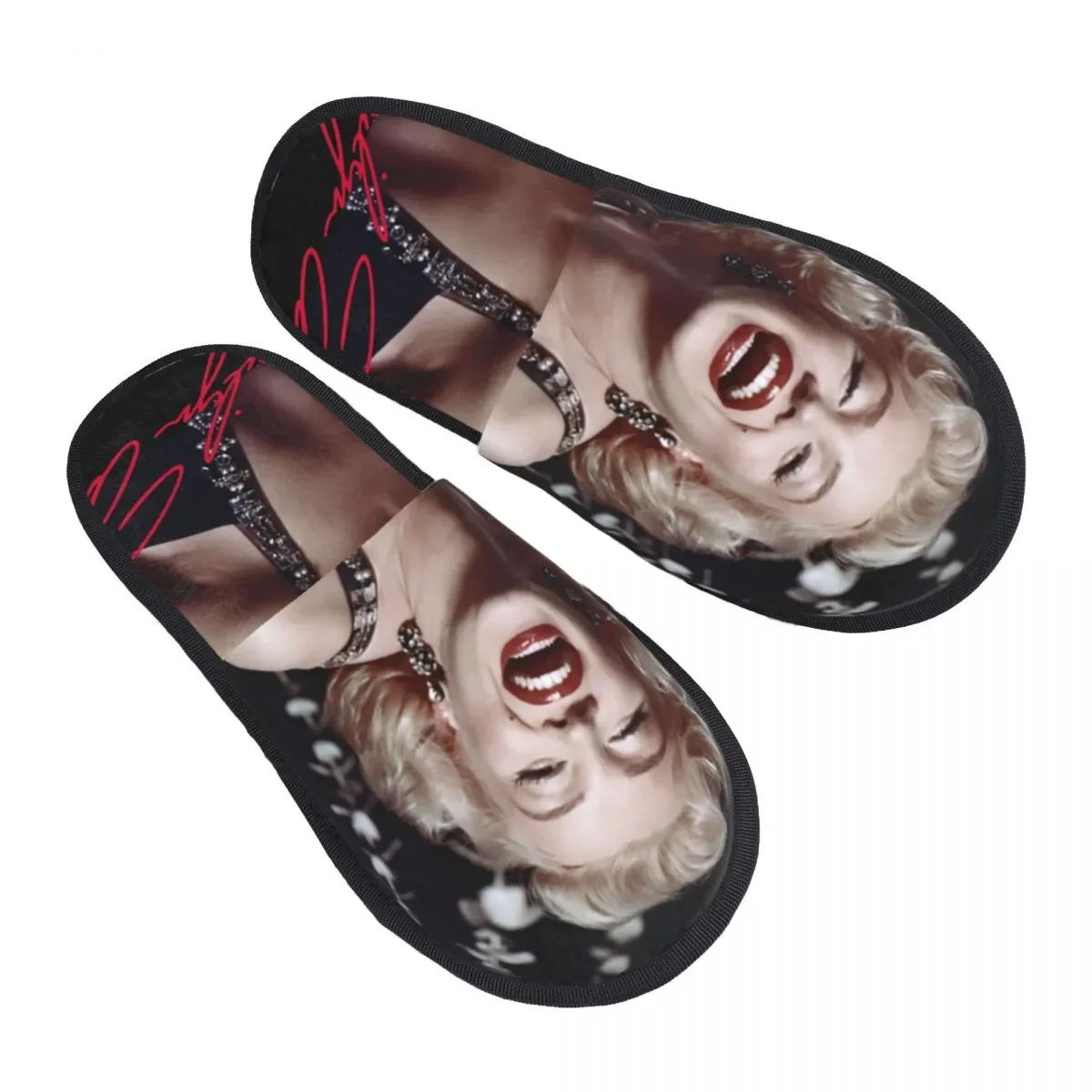 

Домашние тапочки американской модели Singer Marilyns, женские Мягкие Шлепанцы из пены с эффектом памяти для ТВ, фильмов, сценики, Monroe, слипоны, тапочки для спа