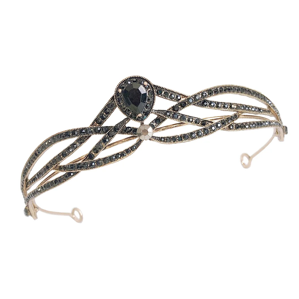 

Женская Блестящая повязка на голову с цирконием