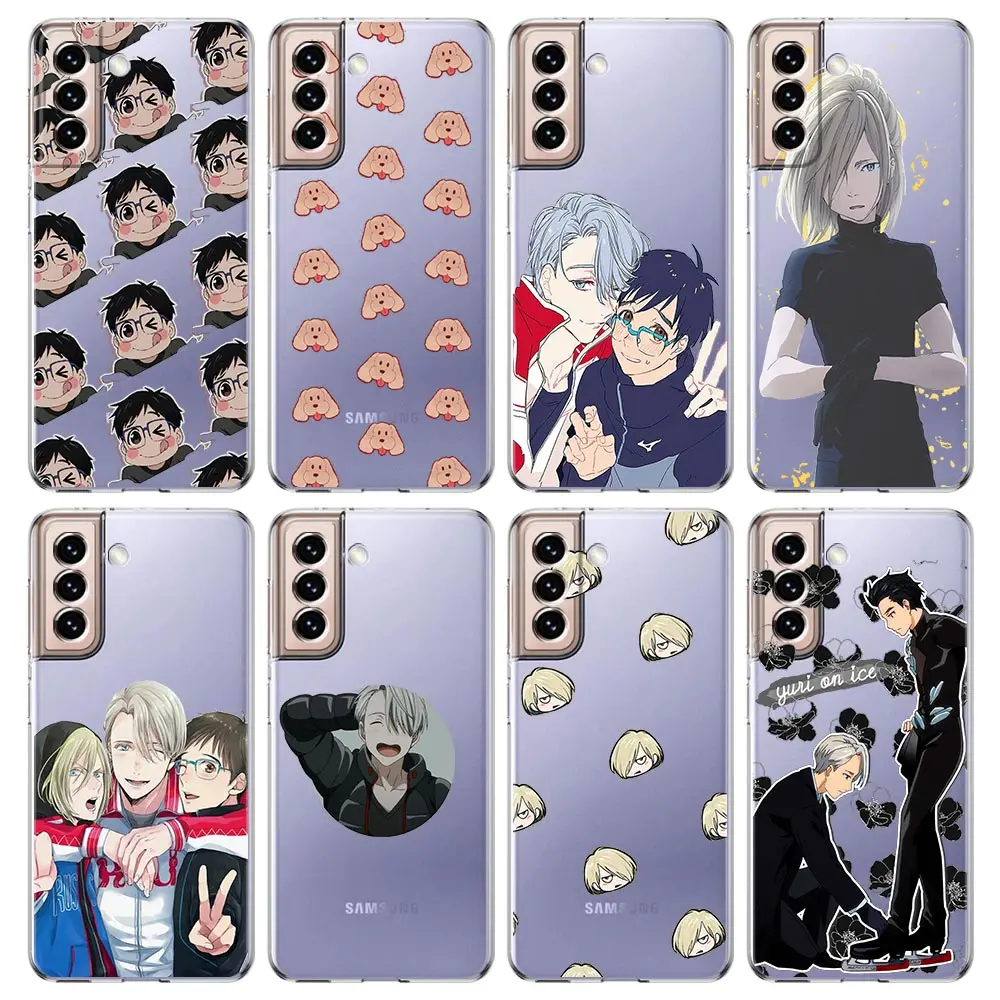 

Yuri on Ice Anime Phone Case For Samsung Galaxy S20 Ultra S21 FE 5G S10E S9 S8 S10 Plus Note 20 10 Lite M31 M22 M32 M12 Cover