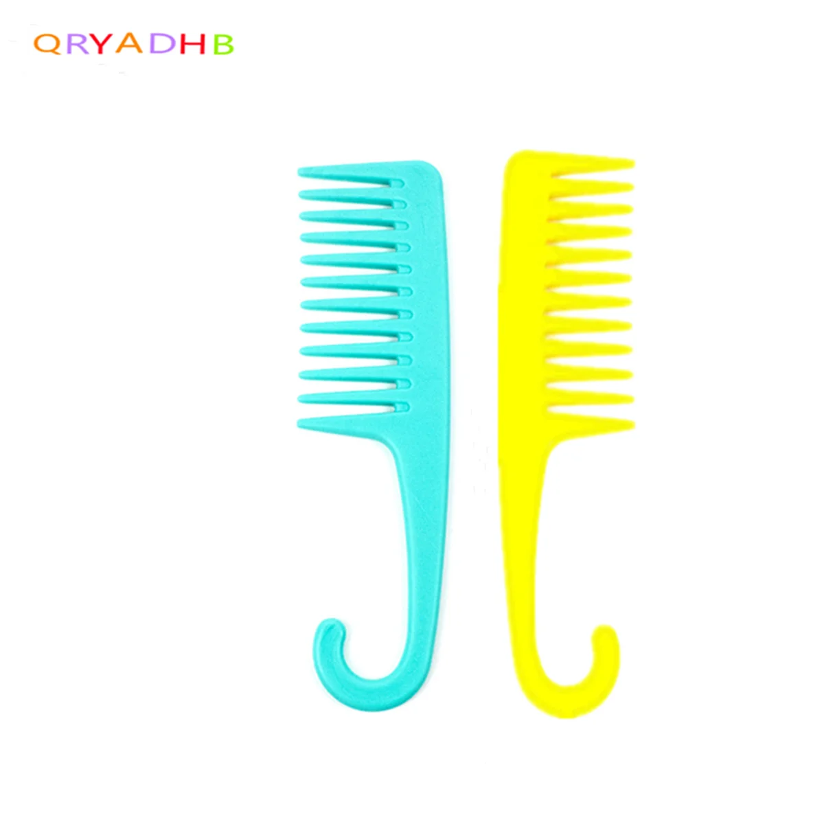 

Family Barber Shop Men's And Women's Hairdressing Special Tools Thickened Plastic Color Large Wide Tooth Hook (2 Random Colors)