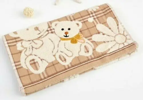 100% детское полотенце из чистого хлопка мягкое двухстороннее с милым мультяшным