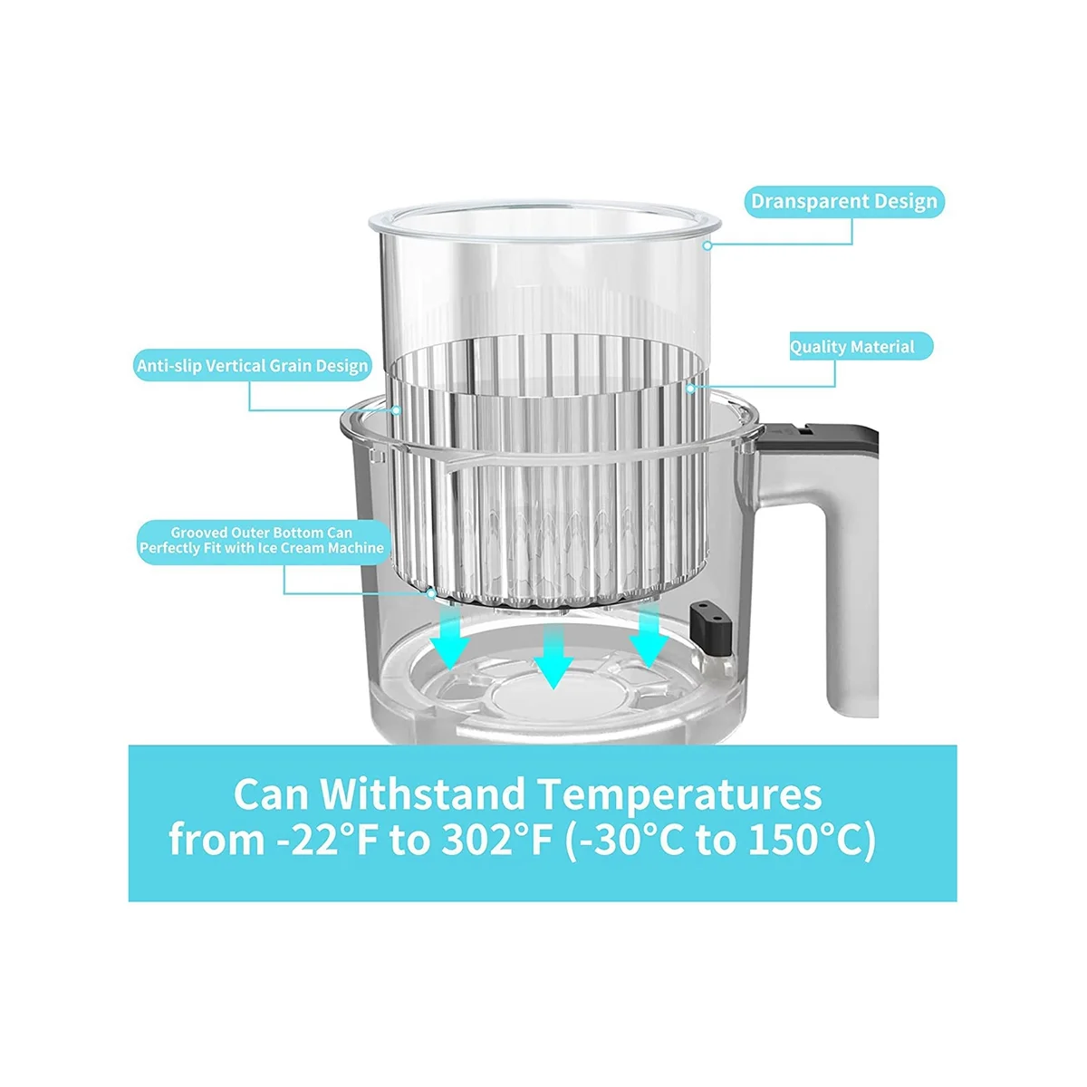 4 шт. контейнеры для мороженого с крышками NC301 NC300 NC299AMZ