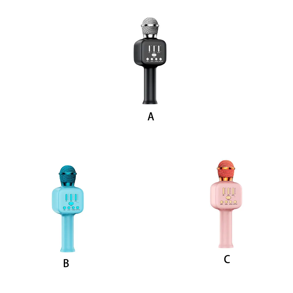 

Wireless Microphone Bluetooth-compatible Speaker Noise Reduction KTV Player High Sensitivity Mic Receiver Adults Black