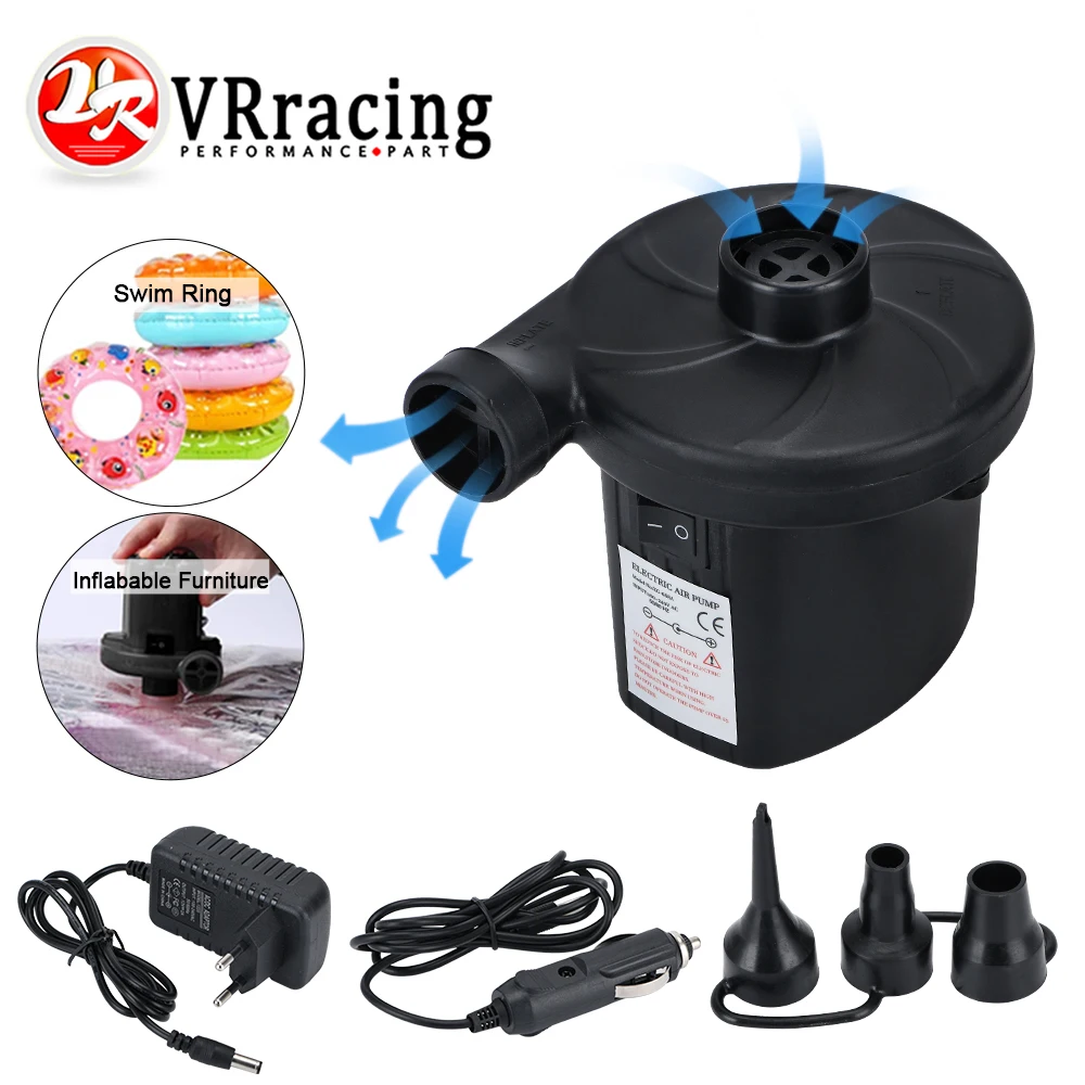 VR DC12V надувной насос электрический воздушный матрас для кемпинга портативный