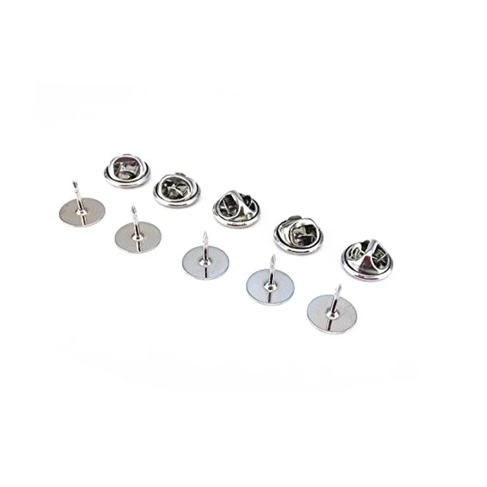 

Pin Backsclutchlocking Tieblankjewelry Enamel Tacks Making Lapel Replacement Badge Tack Backing Label Metaldiy Backings Locks