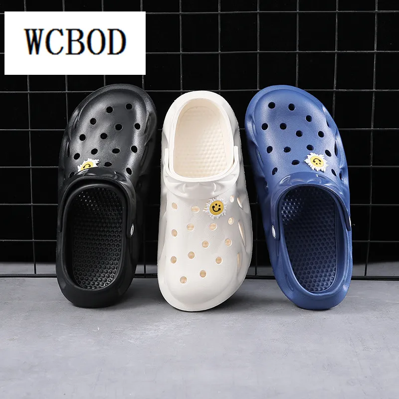 

Men's Slippers 2022 Men Jelly Shoes Summer Black Sport Sandals Luxury Slip-On Sandals Casual Beach Slippers Clogs Sneakers