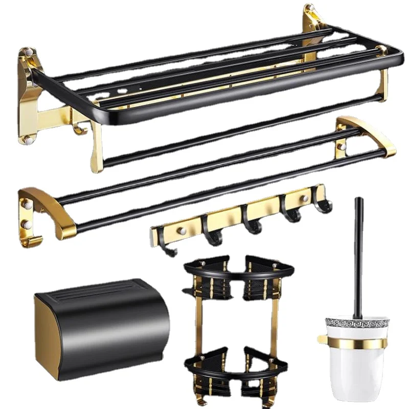 

Bath Accessories Products Chrome Wall-Mounted Bathroom hardware Set