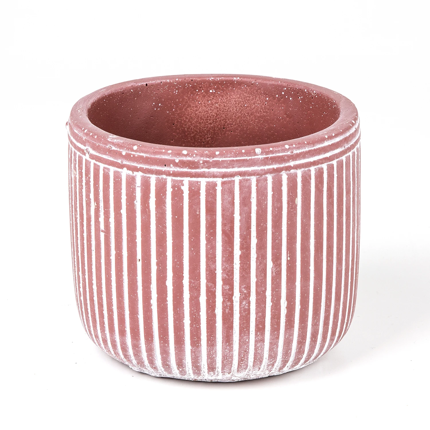 

Бамбуковый узорчатый бетонный красный цветочный горшок sonseries 14x12 см