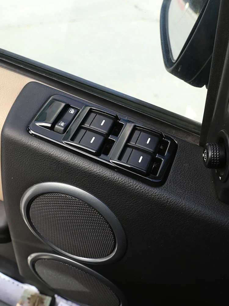 

Car Window Lift Button Switch Frame Cover Trim for 04-09 High version Land Rover Discovery 3 fast ship