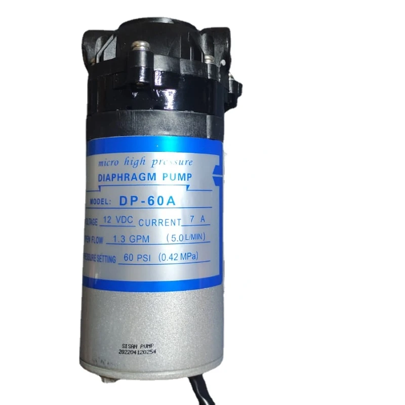 Низкая цена Китай высокое давление DP-60A 12v dc micro 20w диафрагменный насос |