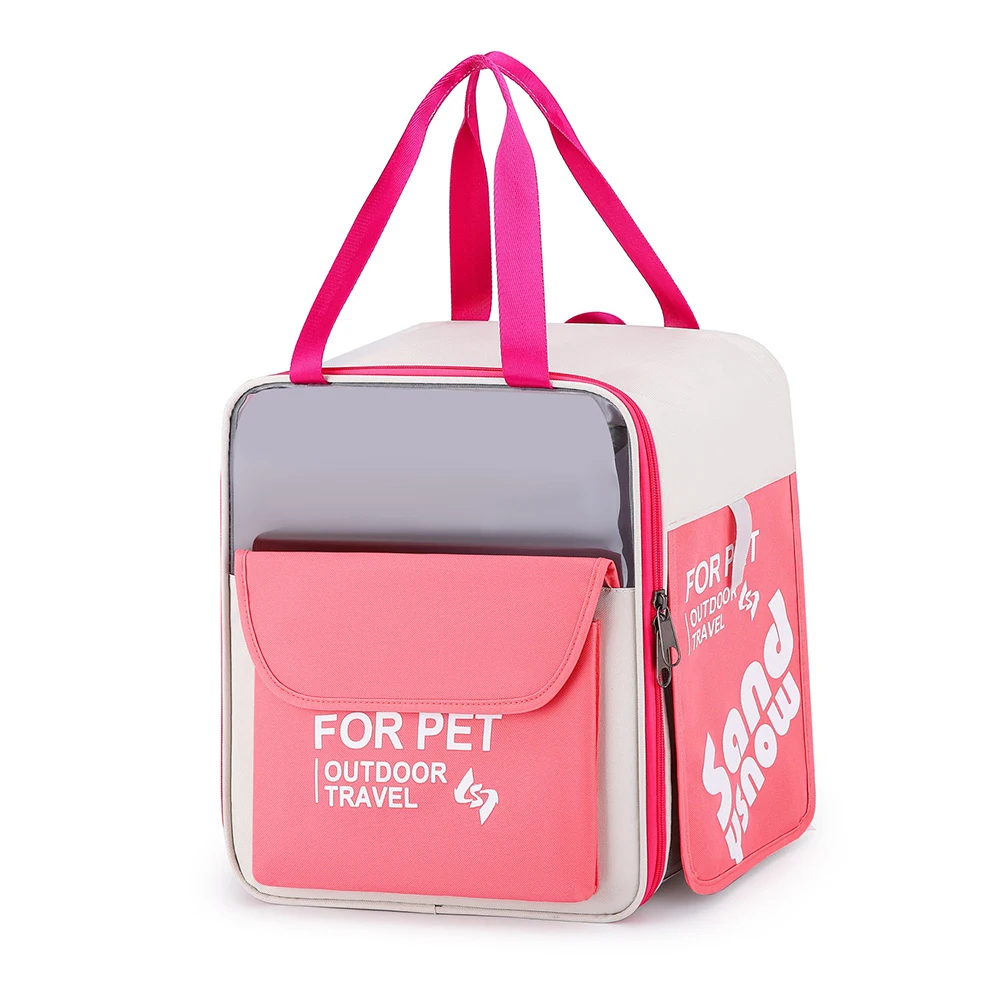 

Сумка для переноски кошек, рюкзак для домашних животных, дышащий портативный прозрачный рюкзак, переноска для щенков, собак, сумка принадлежности для домашних животных