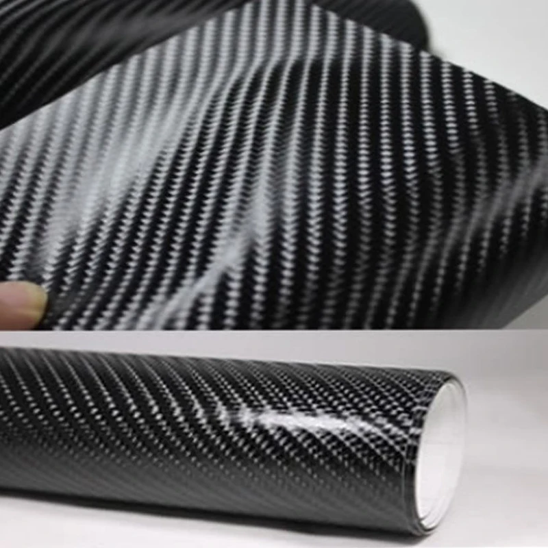 Wodoodporna naklejka samochodowa 200 mm x 152 4D z włókna węglowego do akcesoriów stylizacji całego nadwozia samochodu