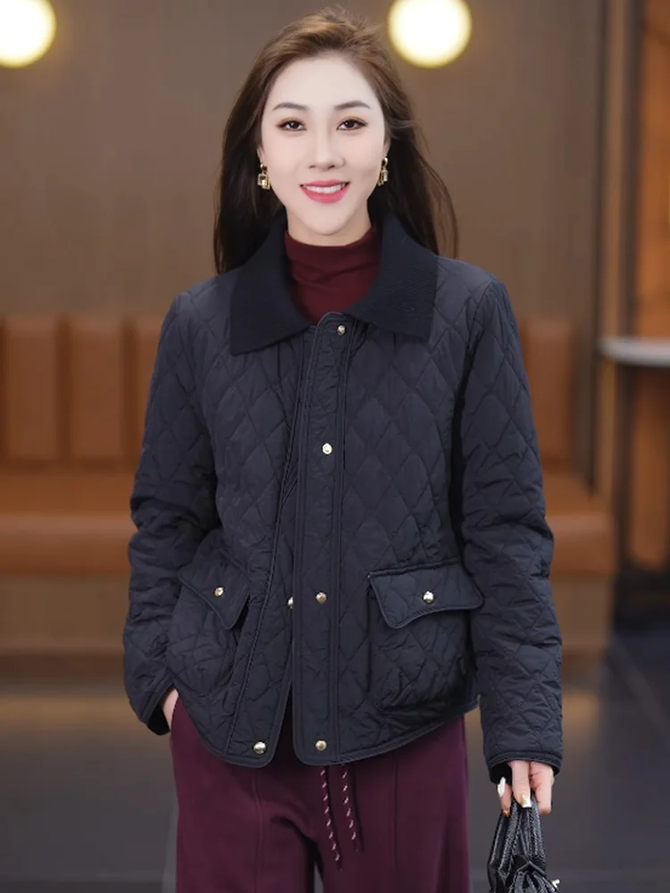 Осень-зима 2023 новое короткое пуховое пальто с шерстяным воротником женская мода