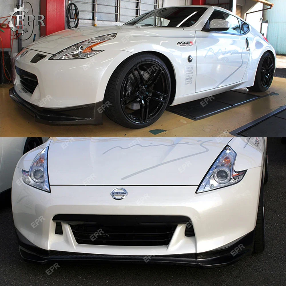 2009-2012 FRP передняя губа ДЛЯ Nissan 370Z Z34 Zenki ранняя модель шахтного стекла/углеродное