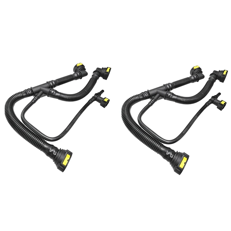 

2 шланга для дыхательного клапана автомобильного двигателя для Peugeot 206 207 307 308 408 Citroen 1,6 16V 1192W0 9675884280